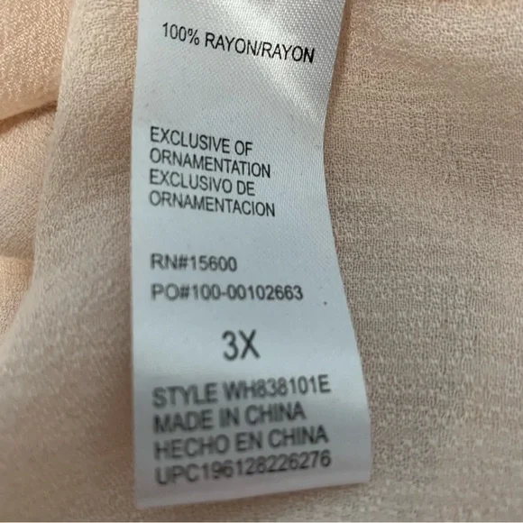 Embroidered Floral Blouse by Democracy 3XL - Picture 8 of 13